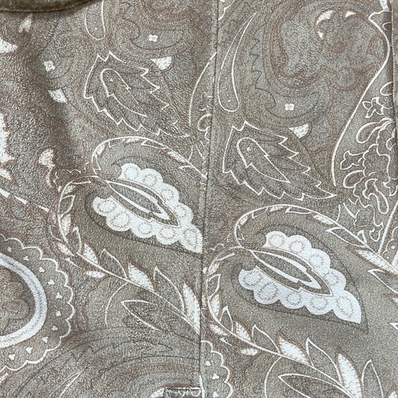 Coldwater Creek EUC Faux Fur & Suede Sleeveless Vest Tan Cream Women's Medium M - Picture 4 of 12